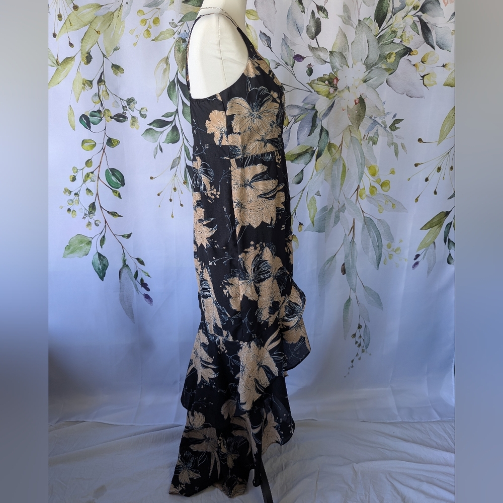 Lulu's High Low Mermaid Floral Dress - Picture 2 of 9